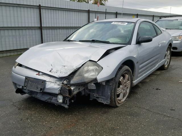 4A3AC84LXYE101993 - 2000 MITSUBISHI ECLIPSE GT SILVER photo 2