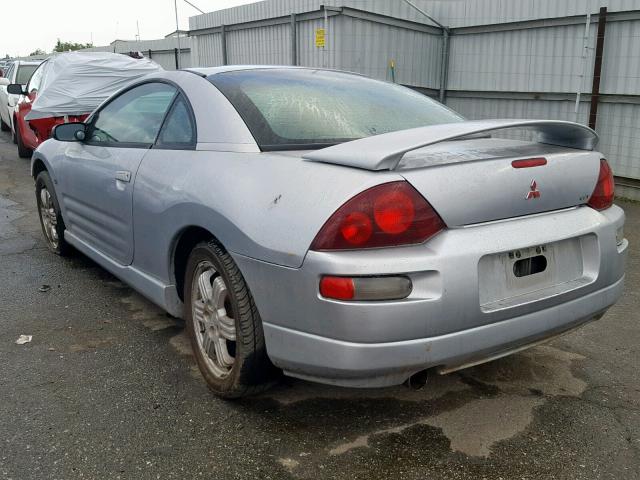 4A3AC84LXYE101993 - 2000 MITSUBISHI ECLIPSE GT SILVER photo 3