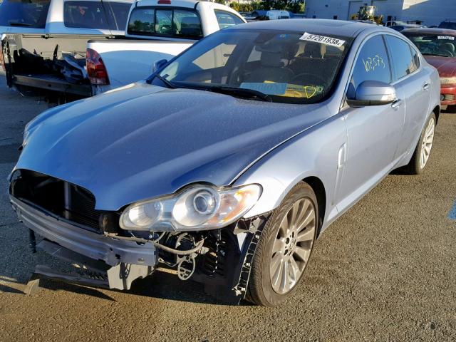 SAJWA05B39HR07116 - 2009 JAGUAR XF LUXURY BLUE photo 2