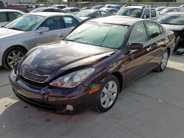 JTHBA30G155141379 - 2005 LEXUS ES 330 BURGUNDY photo 2