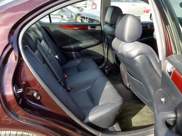 JTHBA30G155141379 - 2005 LEXUS ES 330 BURGUNDY photo 6