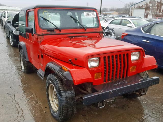 1J4FY29P1PP236537 - 1993 JEEP WRANGLER / RED photo 1