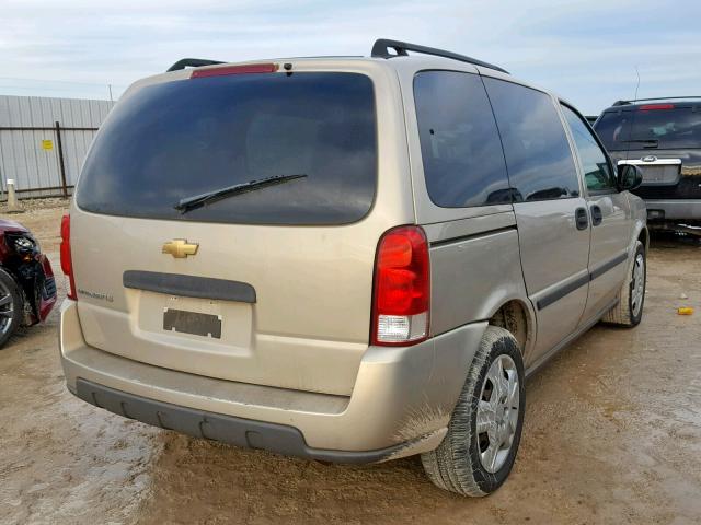 1GNDU231X7D218284 - 2007 CHEVROLET UPLANDER L 金色 照片 4