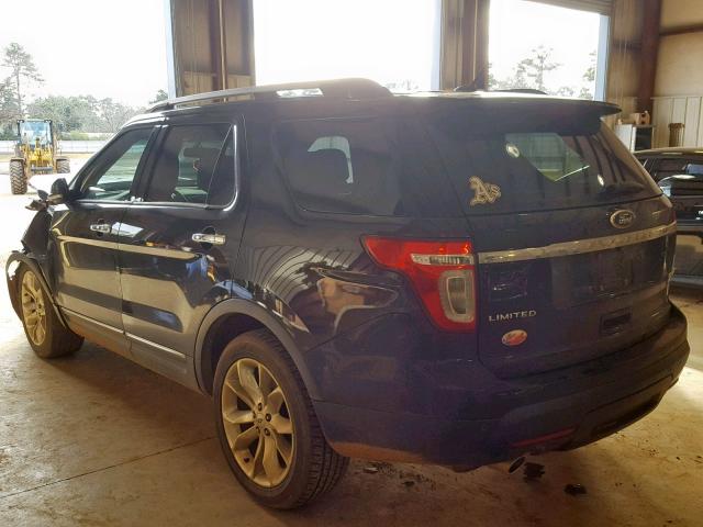 1FM5K7F85DGB93115 - 2013 FORD EXPLORER L BROWN photo 3