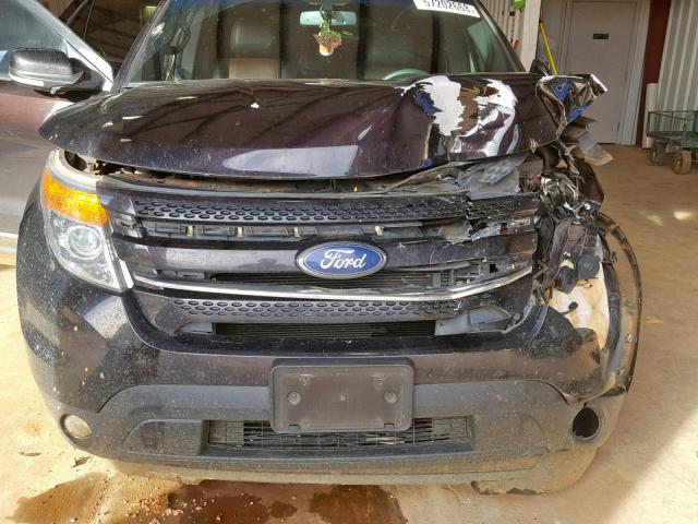 1FM5K7F85DGB93115 - 2013 FORD EXPLORER L BROWN photo 9