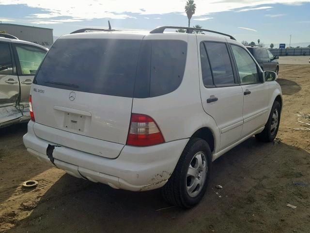 4JGAB57E43A416656 - 2003 MERCEDES-BENZ ML 350 WHITE photo 4