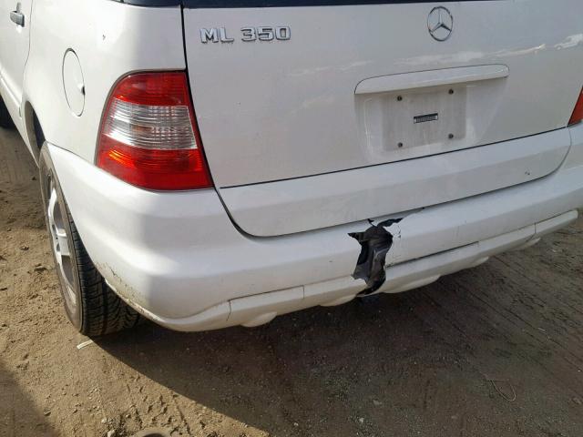 4JGAB57E43A416656 - 2003 MERCEDES-BENZ ML 350 WHITE photo 9