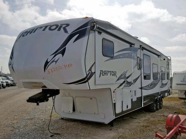 4YDF36528DR800011 - 2013 KEYSTONE RAPTOR WHITE photo 2