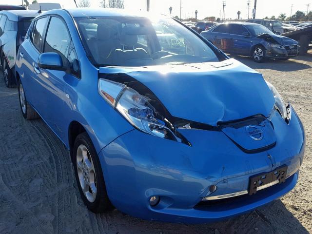 JN1AZ0CP4BT005998 - 2011 NISSAN LEAF SV BLUE photo 1