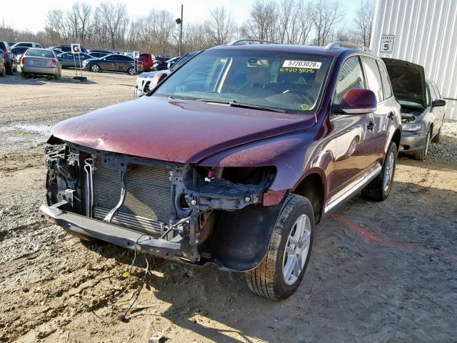 WVGBE77L48D008864 - 2008 VOLKSWAGEN TOUAREG 2 BURGUNDY photo 2