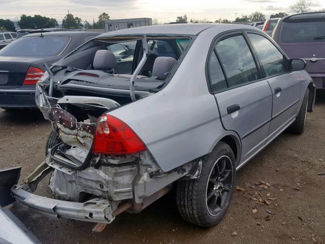 2HGES16364H574872 - 2004 HONDA CIVIC DX V SILVER photo 4