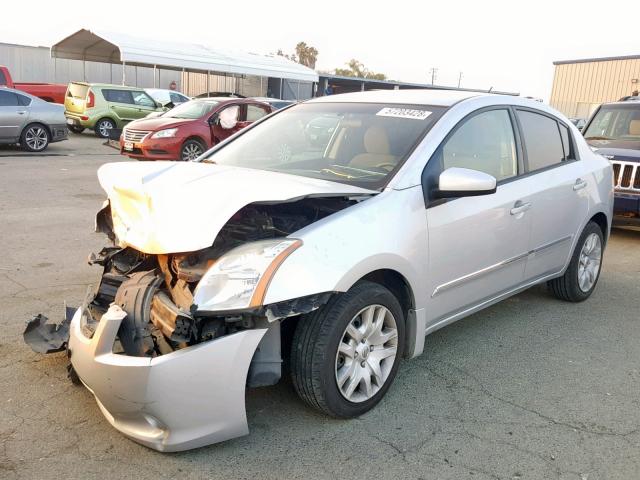 3N1AB6AP2CL758638 - 2012 NISSAN SENTRA 2.0 SILVER photo 2