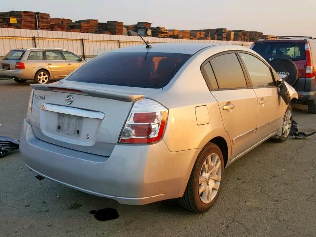 3N1AB6AP2CL758638 - 2012 NISSAN SENTRA 2.0 SILVER photo 4