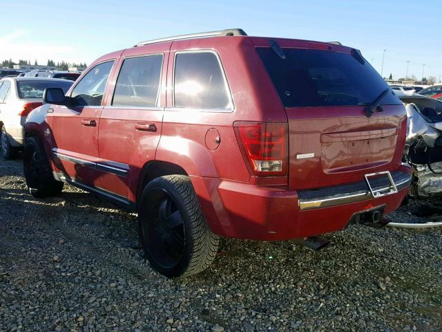 1J4HR58205C532635 - 2005 JEEP GRAND CHER RED photo 3