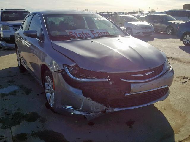 1C3CCCABXGN163892 - 2016 CHRYSLER 200 LIMITE GRAY photo 1