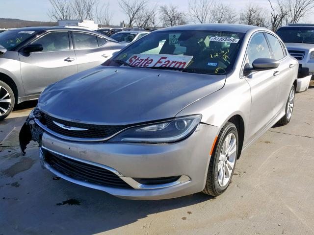 1C3CCCABXGN163892 - 2016 CHRYSLER 200 LIMITE GRAY photo 2