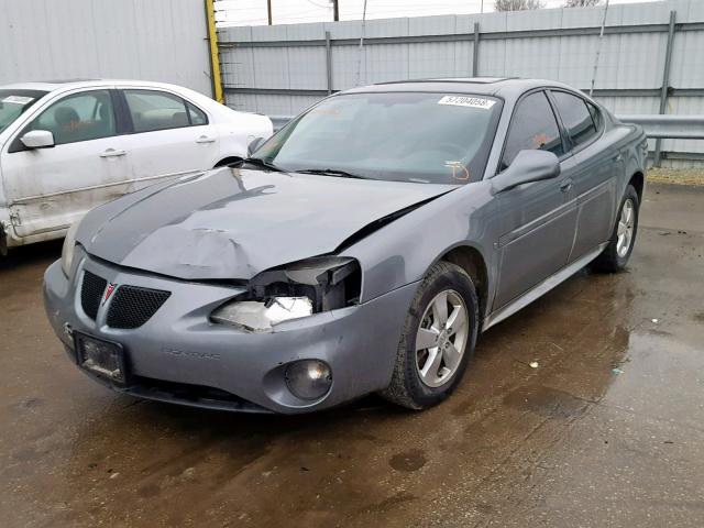 2G2WP552581107143 - 2008 PONTIAC GRAND PRIX Сұр фото 2