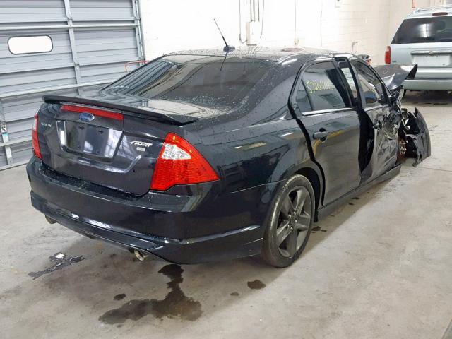 3FAHP0DC5AR101352 - 2010 FORD FUSION SPO BLACK photo 4