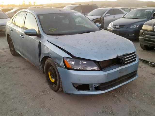 1VWAP7A36CC059149 - 2012 VOLKSWAGEN PASSAT S BLUE photo 1