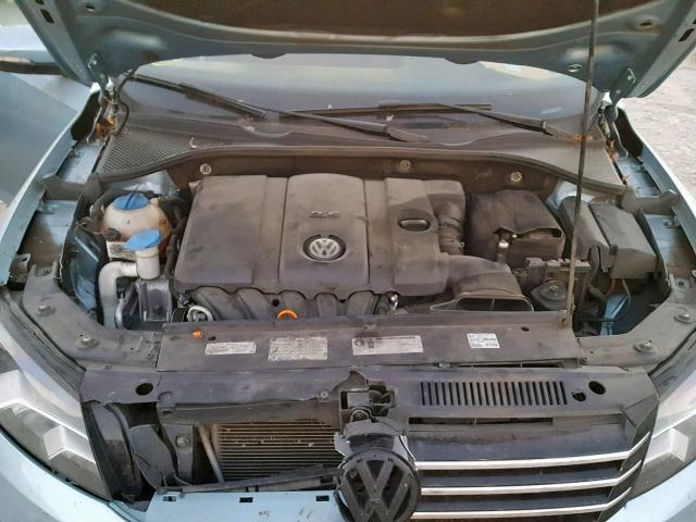 1VWAP7A36CC059149 - 2012 VOLKSWAGEN PASSAT S BLUE photo 7