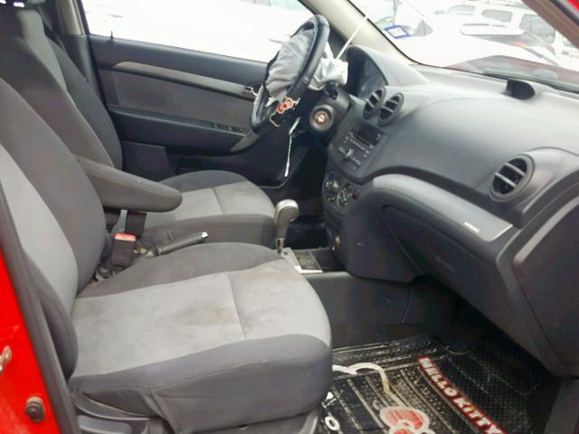 KL1TD6DE9BB153968 - 2011 CHEVROLET AVEO LS RED photo 5
