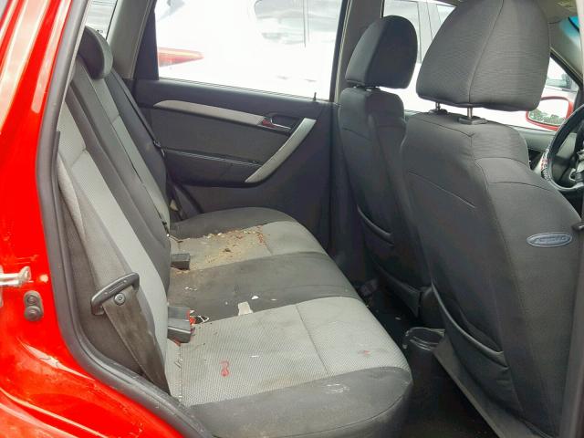 KL1TD6DE9BB153968 - 2011 CHEVROLET AVEO LS RED photo 6