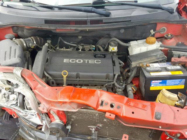KL1TD6DE9BB153968 - 2011 CHEVROLET AVEO LS RED photo 7