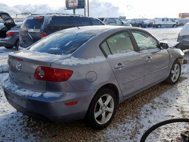 JM1BK32F761466176 - 2006 MAZDA 3 I GRAY photo 4