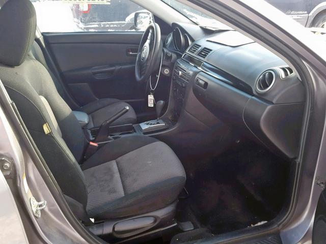 JM1BK32F761466176 - 2006 MAZDA 3 I GRAY photo 5