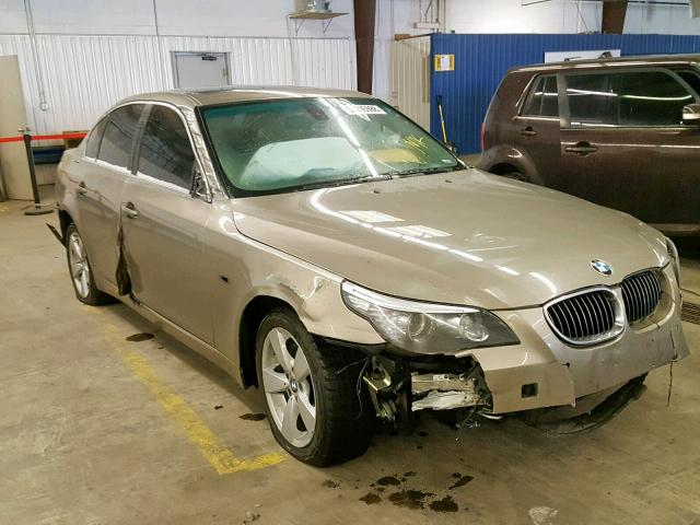 WBANV13598CZ54788 - 2008 BMW 528 XI GOLD photo 1