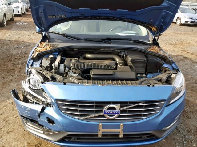 YV1612TKXF2360433 - 2015 VOLVO S60 PREMIE BLUE photo 7