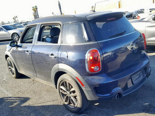 WMWZC3C55CWP20044 - 2012 MINI COOPER S C BLUE photo 3