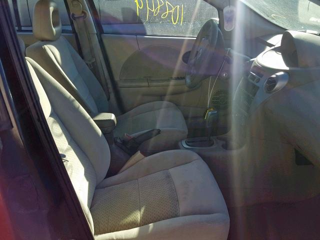 1G8AL55F57Z159537 - 2007 SATURN ION LEVEL BURGUNDY photo 5