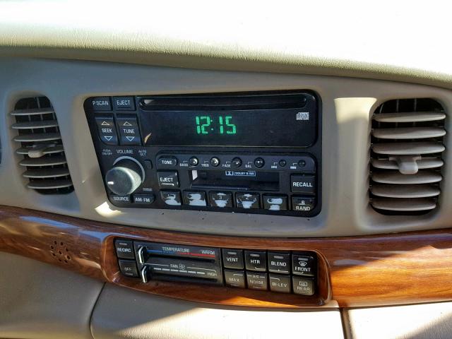 1G4HP54K614282772 - 2001 BUICK LESABRE CU BEIGE photo 9