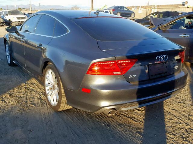 WAU2GAFC6DN051326 - 2013 AUDI A7 PRESTIG GRAY photo 3