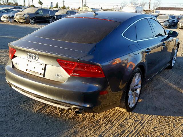 WAU2GAFC6DN051326 - 2013 AUDI A7 PRESTIG GRAY photo 4