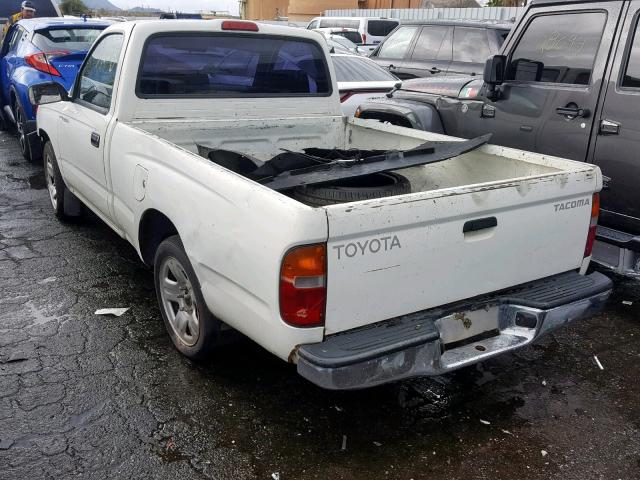 4TANL42N0WZ170789 - 1998 TOYOTA TACOMA WHITE photo 3