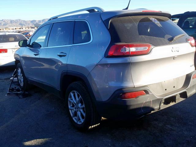 1C4PJLCB8FW700350 - 2015 JEEP CHEROKEE L GRAY photo 3