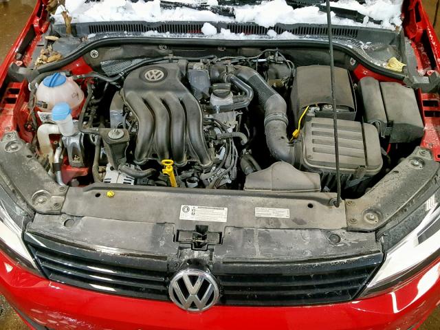 3VW2K7AJ9EM220788 - 2014 VOLKSWAGEN JETTA BASE 红色 照片 7