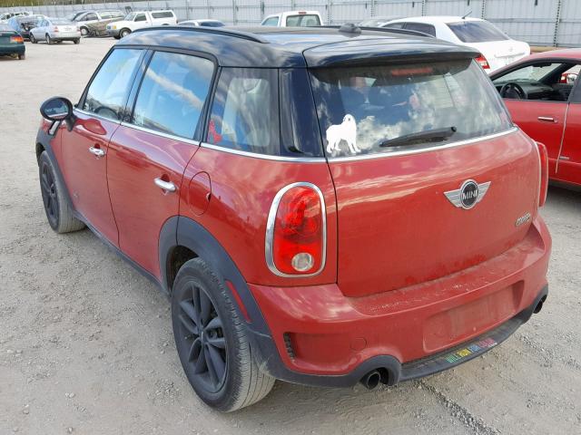 WMWZC5C5XDWP32042 - 2013 MINI COOPER S C RED photo 3