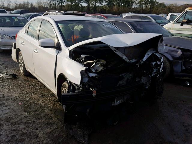 3N1AB7AP3HY330481 - 2017 NISSAN SENTRA S WHITE photo 1