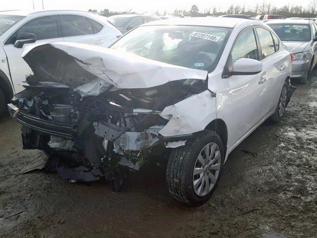 3N1AB7AP3HY330481 - 2017 NISSAN SENTRA S WHITE photo 2