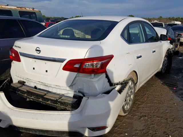 3N1AB7AP3HY330481 - 2017 NISSAN SENTRA S WHITE photo 4