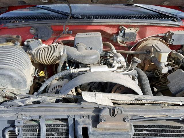 1GKEK13R3TJ705653 - 1996 GMC YUKON RED photo 7