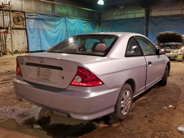 1HGEM22165L076518 - 2005 HONDA CIVIC DX V SILVER photo 4