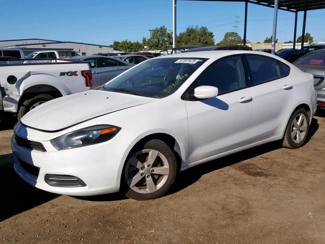 1C3CDFBB3GD629715 - 2016 DODGE DART SXT WHITE photo 2