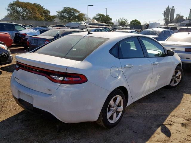 1C3CDFBB3GD629715 - 2016 DODGE DART SXT WHITE photo 4