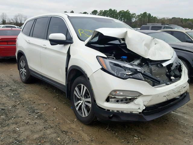 5FNYF5H3XJB003732 - 2018 HONDA PILOT EX WHITE photo 1