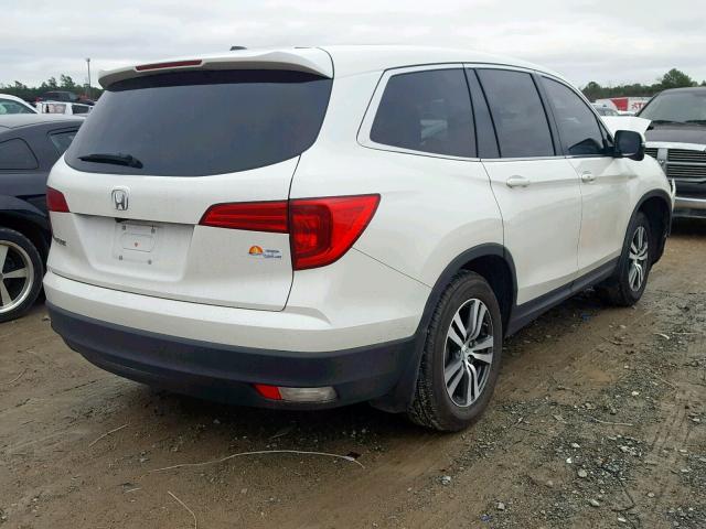 5FNYF5H3XJB003732 - 2018 HONDA PILOT EX WHITE photo 4