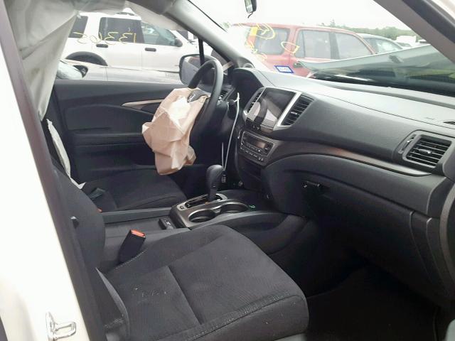 5FNYF5H3XJB003732 - 2018 HONDA PILOT EX WHITE photo 5